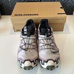 Salomon ashes of roses/black and olive night speedcross 6 GTX W
